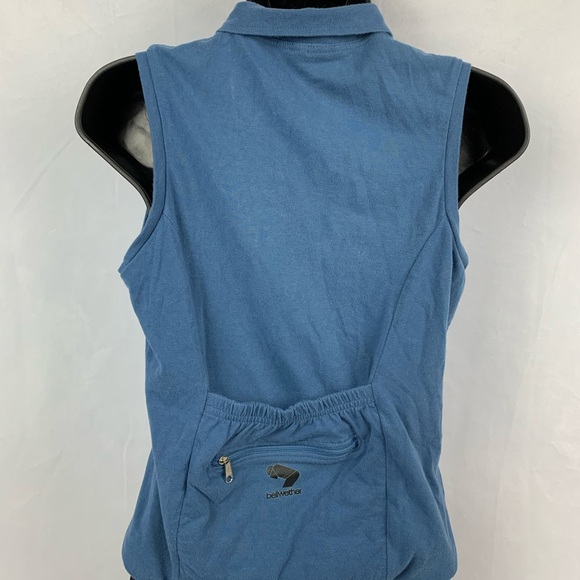 Bellwether Womens Blue Bike Cycling Jersey Shirt Small Vintage 90s Made in USA - Picture 2 of 8